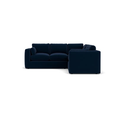 Corner Sofa - Deep Blue - Matt Velvet