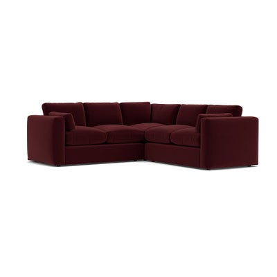 Corner Sofa - Dark Rosehip - Matt Velvet