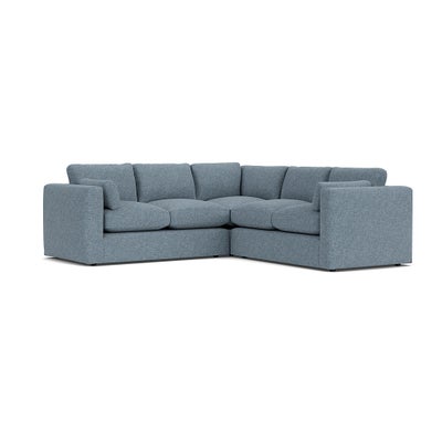 Corner Sofa - Mid Blue - Aquaclean Oxford