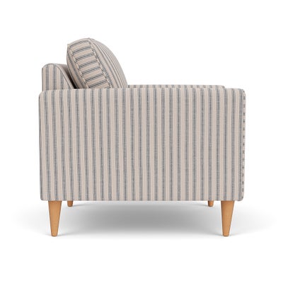 Armchair - Indigo - Kingham Stripe