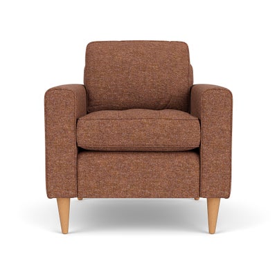 Armchair - Brick Marl - Aquaclean Oxford