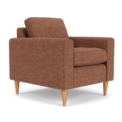 Armchair - Brick Marl - Aquaclean Oxford