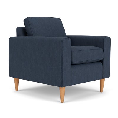 Armchair - Indigo - Luxury Italian Linen