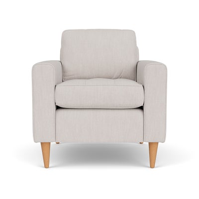 Armchair - Soft White - Luxury Italian Linen