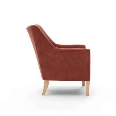 Armchair - Brick - Matt Velvet