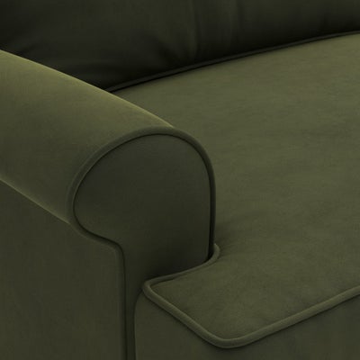 Armchair - Forest Green - Matt Velvet