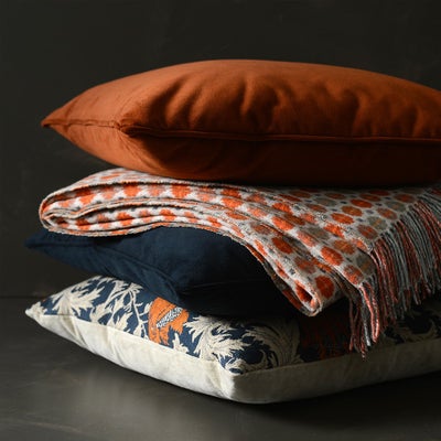 Milan Saffron Lambswool Throw