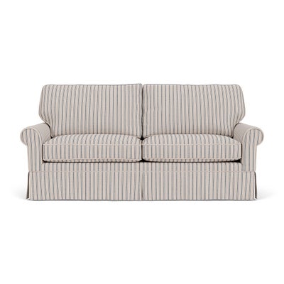 3 Seater Sofa - Indigo - Kingham Stripe