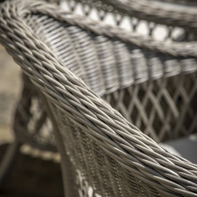 Round Garden Table and Six Chairs Set