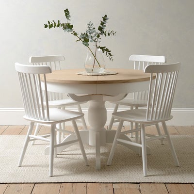 4-6 Seater Round Extending Dining Table