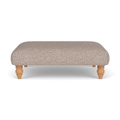 Foot Stool - Natural Mix - Textured Weave