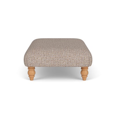 Foot Stool - Natural Mix - Textured Weave