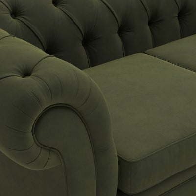 Large 2 Seater - Forest Green - Matt Velvet