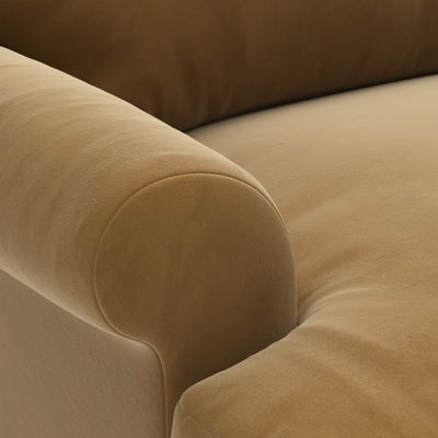 3 Seater - Mustard - Matt Velvet