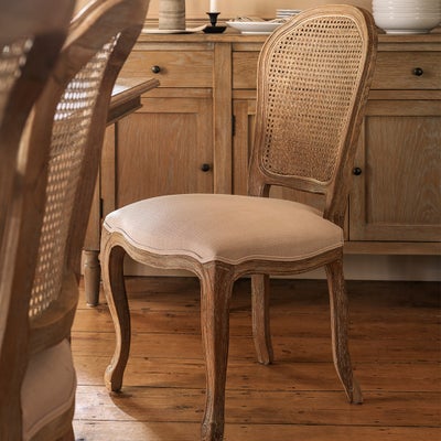Rattan Back Dining Chair