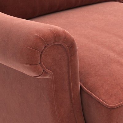 Large 2 Seater - Brick - Matt Velvet