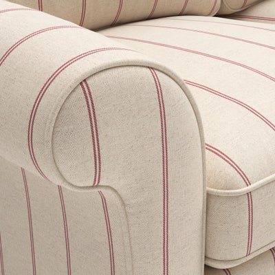3 Seater - Raspberry - Compton Stripe