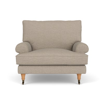Armchair - Natural - Herringbone Weave