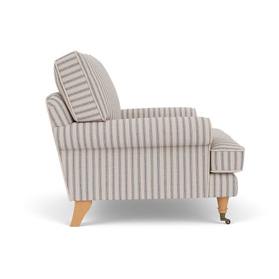 Armchair - Indigo - Kingham Stripe