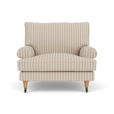 Armchair - Sage - Kingham Stripe