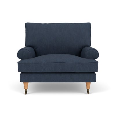 Armchair - Indigo - Luxury Italian Linen