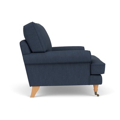 Armchair - Indigo - Luxury Italian Linen