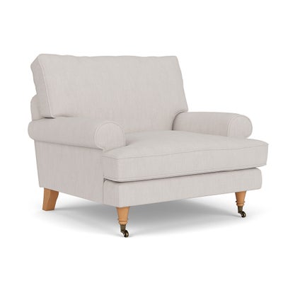 Armchair - Soft White - Luxury Italian Linen