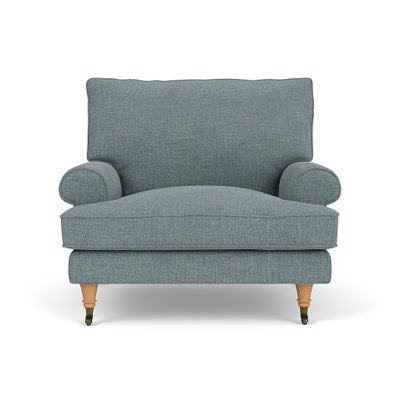 Armchair - Teal marl - Rustic weave