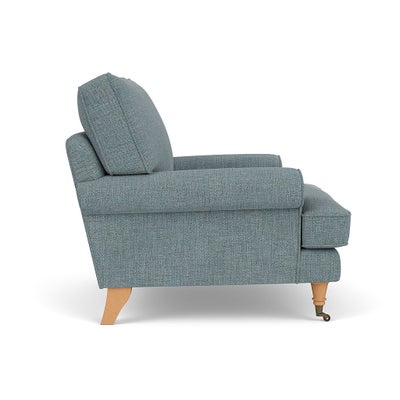 Armchair - Teal marl - Rustic weave