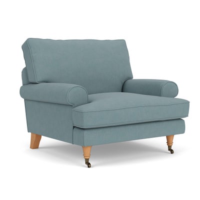 Armchair - Sky blue - House linen mix