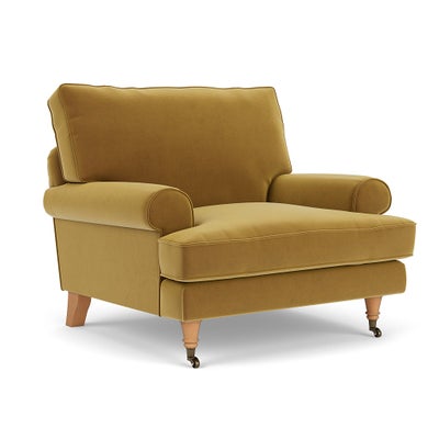 Armchair - Mustard - Matt Velvet