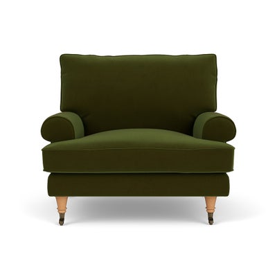 Armchair - Forest Green - Matt Velvet