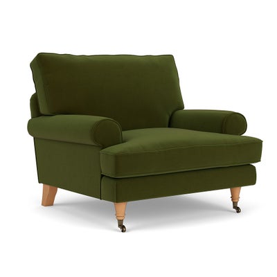 Armchair - Forest Green - Matt Velvet