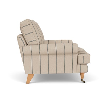 Armchair - Charcoal - Compton Stripe