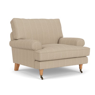 Armchair - Natural - Compton Stripe
