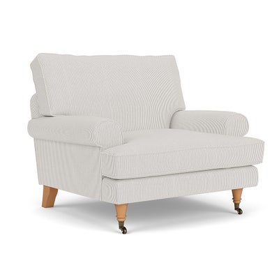 Armchair - Grey - Broadway Stripe