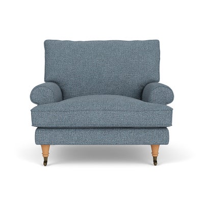 Armchair - Mid Blue - Aquaclean Oxford