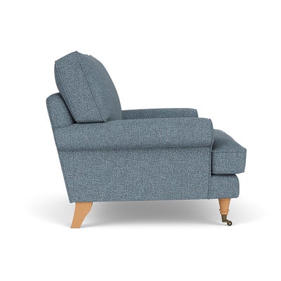 Armchair - Mid Blue - Aquaclean Oxford