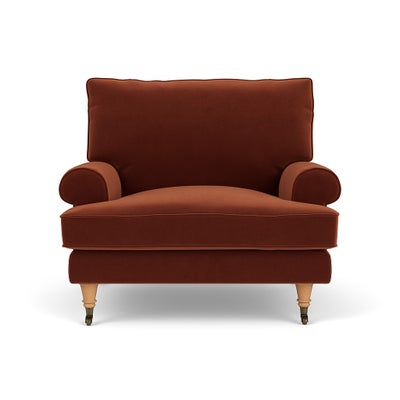 Armchair - Brick - Matt Velvet