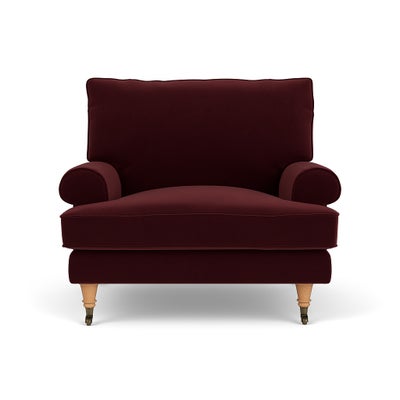 Armchair - Dark Rosehip - Matt Velvet