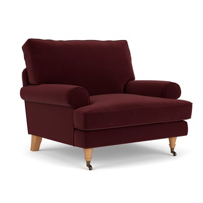 Armchair - Dark Rosehip - Matt Velvet