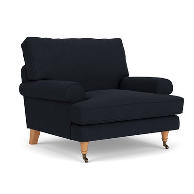 Armchair - Ink - House Linen Mix