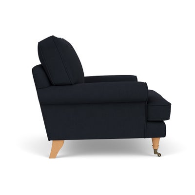 Armchair - Ink - House Linen Mix