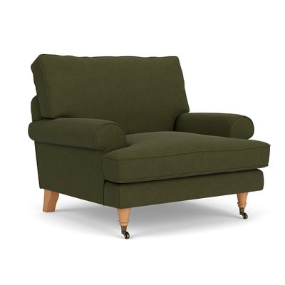 Armchair - Forest Green - House Linen Mix