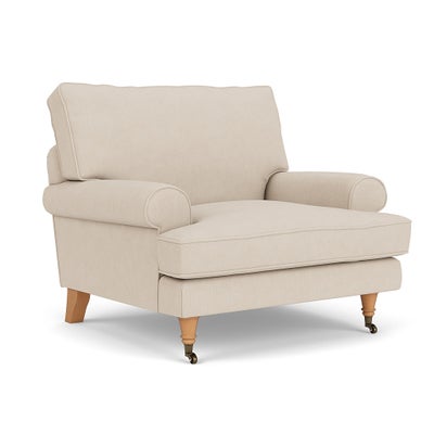 Armchair - Lily White - House Linen Mix