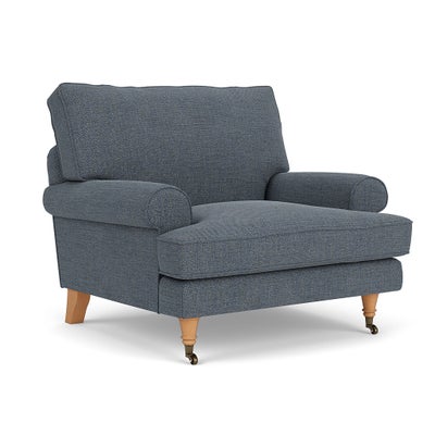 Armchair - Indigo - Rustic weave