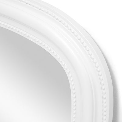 Warm White Overmantel Mirror