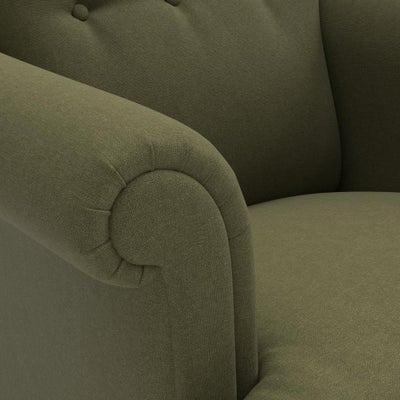 Armchair - Forest Green - House Linen Mix