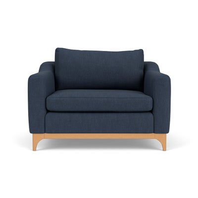 Love Seat - Indigo - Luxury Italian Linen