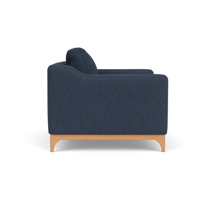 Love Seat - Indigo - Luxury Italian Linen